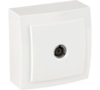 Розетка NILSON 1ОП тв проходная 11dB белая Themis naturel 26111032