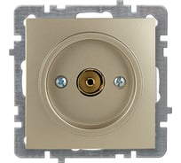 Механизм розетки NILSON 1СП тв проходной золото Touran/Alegra metallic 24150428
