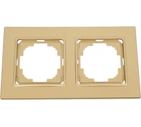 Рамка NILSON двухместная золото Alegra metallic 25150092