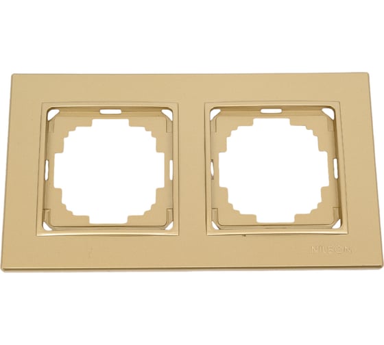 Рамка NILSON двухместная золото Alegra metallic 25150092