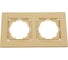 Рамка NILSON двухместная золото Alegra metallic 25150092 1