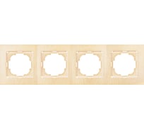 Рамка NILSON четырехместная клен Touran wood 24280094