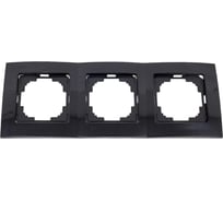 Рамка NILSON трехместная черная Touran 24220093