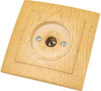 Розетка 1NILSON СП тв проходная клен Touran wood 24281028