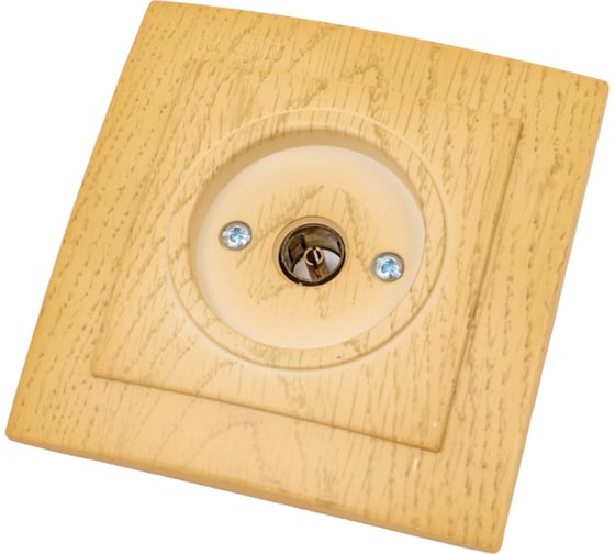 Розетка 1NILSON СП тв проходная клен Touran wood 24281028
