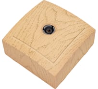 Розетка NILSON 1OП тв проходная 11dB клен Themis wood 26281032