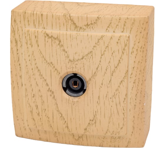 Розетка NILSON 1OП тв проходная 11dB клен Themis wood 26281032