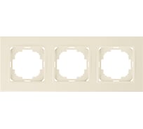 Рамка NILSON трехместная крем Alegra naturel 25120093