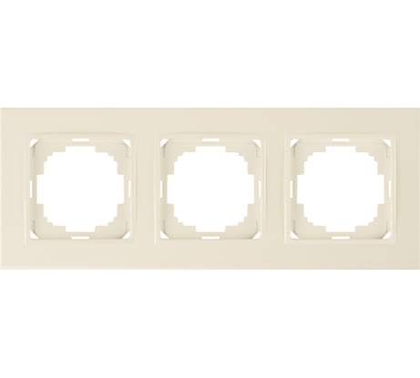 Рамка NILSON трехместная крем Alegra naturel 25120093