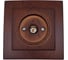Розетка NILSON 1СП тв конечная орех Touran wood 24271029 1