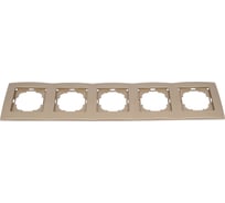 Рамка NILSON пятиместная золото Touran metallic 24150095