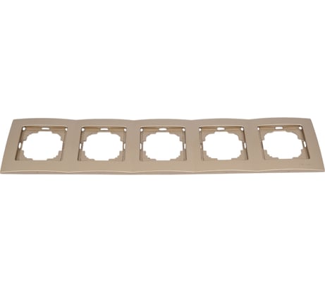Рамка NILSON пятиместная золото Touran metallic 24150095