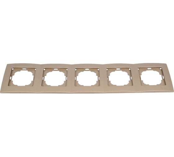 Рамка NILSON пятиместная золото Touran metallic 24150095 1