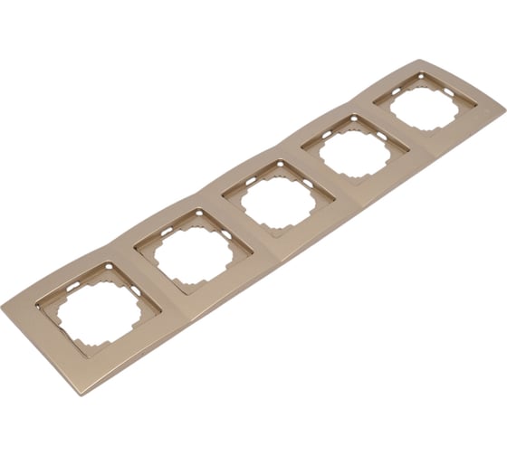 Рамка NILSON пятиместная золото Touran metallic 24150095