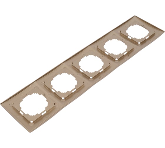 Рамка NILSON пятиместная золото Touran metallic 24150095