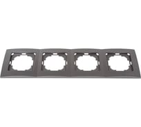 Рамка NILSON четырехместная антрацит Touran metallic 24160094