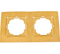 Рамка NILSON двухместная клен Touran wood 24280092