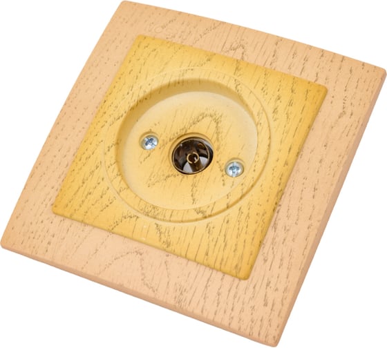 Розетка NILSON 1СП тв конечная клен Touran wood 24281029