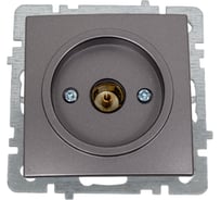 Механизм розетки NILSON 1СП тв проходной антрацит Touran/Alegra metallic 24160428