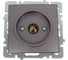 Механизм розетки NILSON 1СП тв проходной антрацит Touran/Alegra metallic 24160428 1