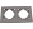 Рамка NILSON двухместная антрацит Alegra metallic 25160092 1