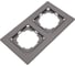 Рамка NILSON двухместная антрацит Alegra metallic 25160092 2