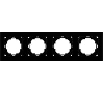 Рамка NILSON четырехместная черная Touran 24220094