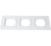 Рамка NILSON трехместная белая Alegra naturel 25110093