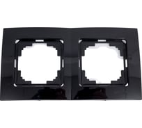 Рамка NILSON двухместная черная Touran 24220092