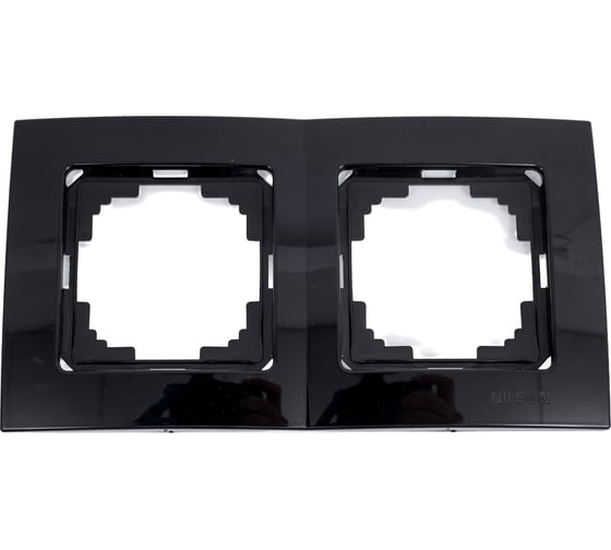 Рамка NILSON двухместная черная Touran 24220092 1