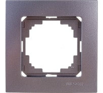 Рамка NILSON одноместная антрацит Touran metallic 24160091