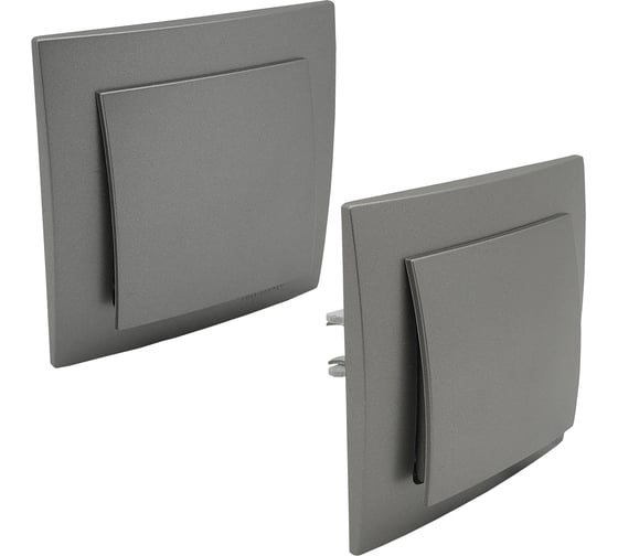 Рамка NILSON одноместная антрацит Touran metallic 24160091