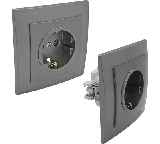 Рамка NILSON одноместная антрацит Touran metallic 24160091