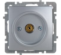 Механизм розетки NILSON 1СП тв конечный серебро Touran metallic 24130429