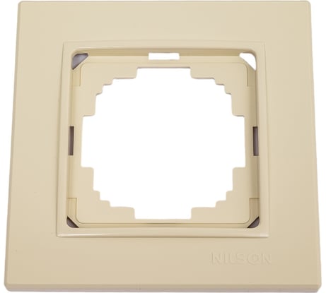 Рамка NILSON одноместная крем Alegra naturel 25120091