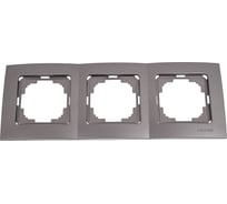 Рамка NILSON трехместная антрацит Touran metallic 24160093