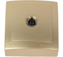 Розетка NILSON 1ОП тв конечная золото Themis metallic 26151033