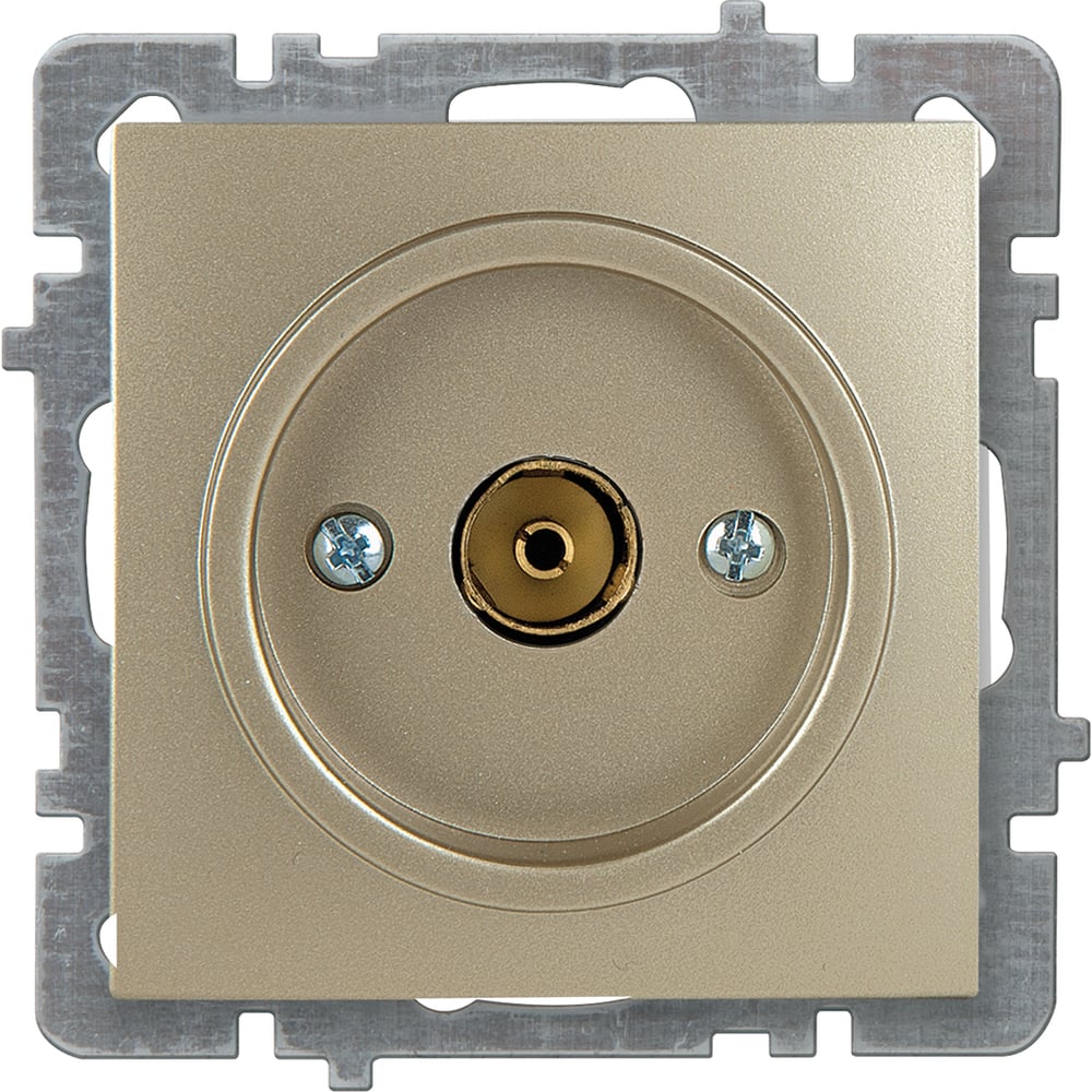 Механизм розетки NILSON 1СП тв конечный золото Touran/Alegra metallic ...