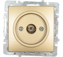 Механизм розетки NILSON 1СП тв конечный золото Touran/Alegra metallic 24150429