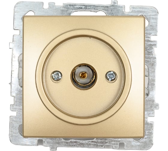Механизм розетки NILSON 1СП тв конечный золото Touran/Alegra metallic 24150429