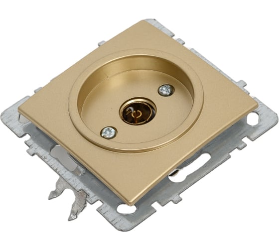Механизм розетки NILSON 1СП тв конечный золото Touran/Alegra metallic 24150429