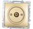 Механизм розетки NILSON 1СП тв конечный золото Touran/Alegra metallic 24150429 1
