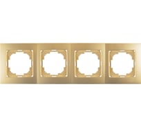 Рамка NILSON четырехместная золото Touran metallic 24150094