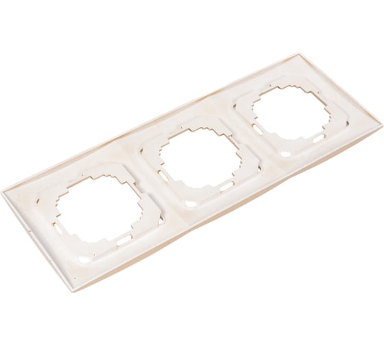 Рамка NILSON трехместная золото Touran metallic 24150093
