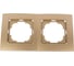 Рамка NILSON двухместная золото Touran metallic 24150092 1