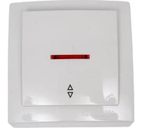 Выключатель NILSON 1ОП проходной с подсветкой белый Themis naturel 26111008