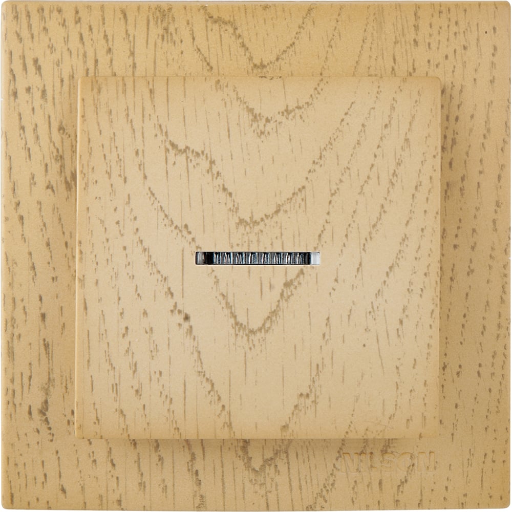 Выключатель NILSON 1СП с подсветкой клен Touran wood 24281002 ...