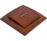 Выключатель NILSON 1СП с подсветкой орех Touran wood 24271002 2