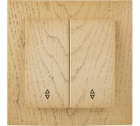 Выключатель NILSON 2-кл. СУ проходной, TOURAN WOOD, клён 24281009