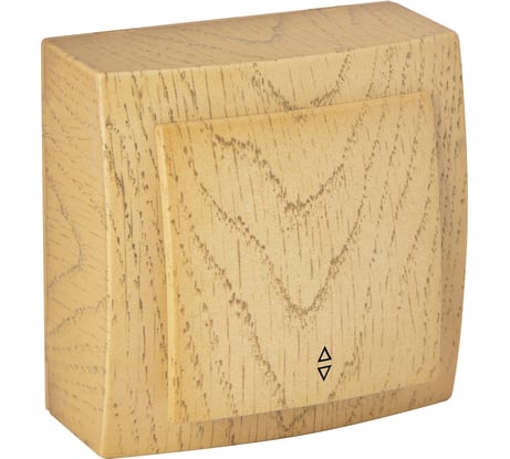 Выключатель NILSON 1ОП проходной клен Themis wood 26281007